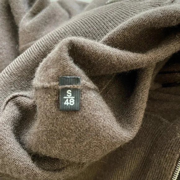 ERMENEGILDO ZEGNA  Cashmere Half-Zip Mock-Neck Sweater quiet luxury prep… - Picture 9 of 11